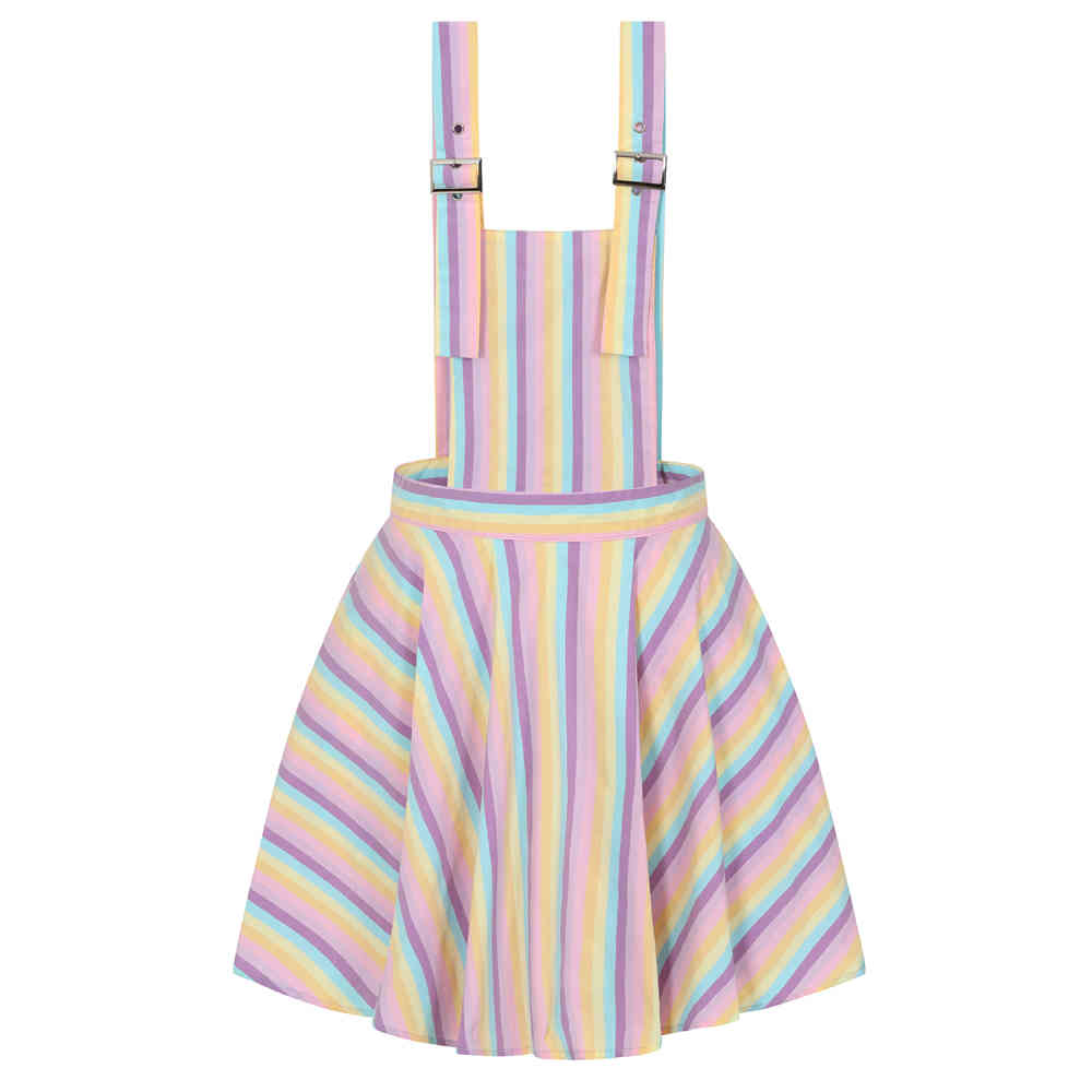 Banned - Hikari Stripe Flare jurk - Multicolours